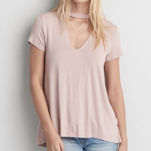 American Eagle Pink Cut-out Top - Picture 3 of 3